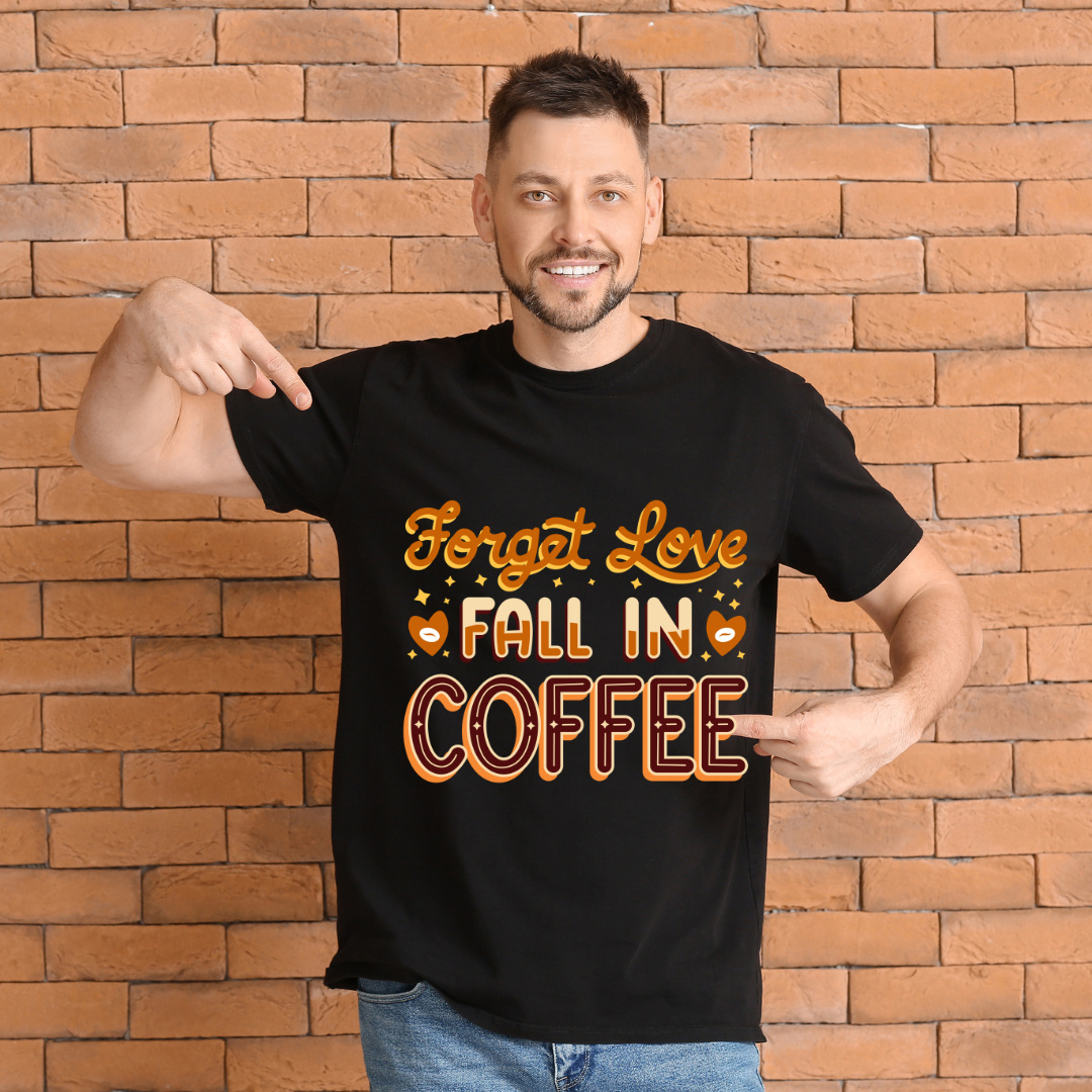 Forget love, Fall in Coffee - Oversized T-Shirt