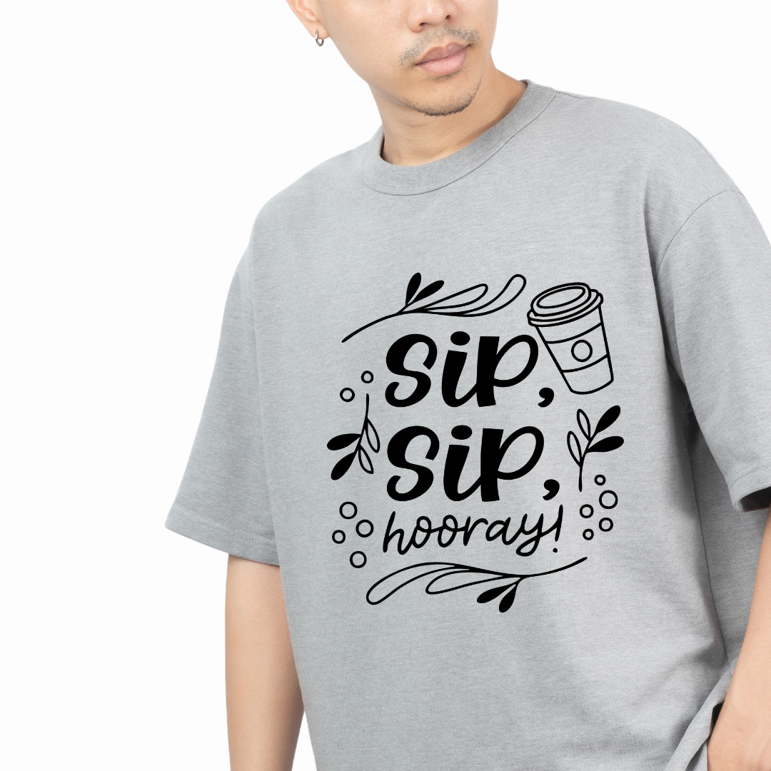 Sip Sip Hooray - Oversized T-Shirt