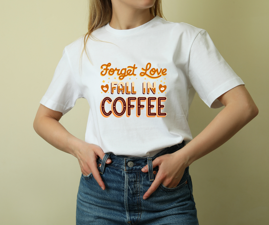 Forget love, Fall in Coffee - Oversized T-Shirt